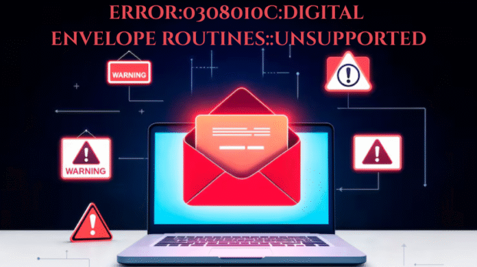 Error:0308010c:Digital Envelope Routines::Unsupported